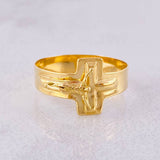 Christ Cross Ring 1.75g / T8 3/4 Yellow Gold 18K