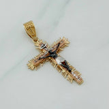 Dije Cruz Cristo Milagroso De Buga 5.5 g / 2 in Tres Oros 18K