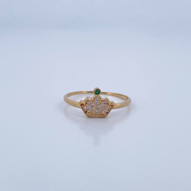 Anillo Corona 1.45gr / T7 1/4 / Oro 18K &