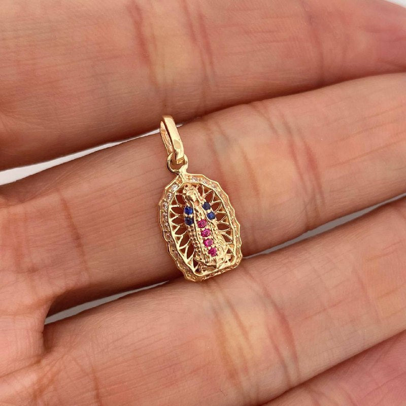 Dije Virgen Guadalupe 1.2 g / 3/4 in Oro Amarillo 18K