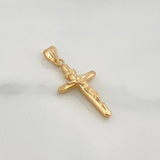 Dije Cruz Cristo 0.75gr / 1 in / Oro Amarillo 18K &