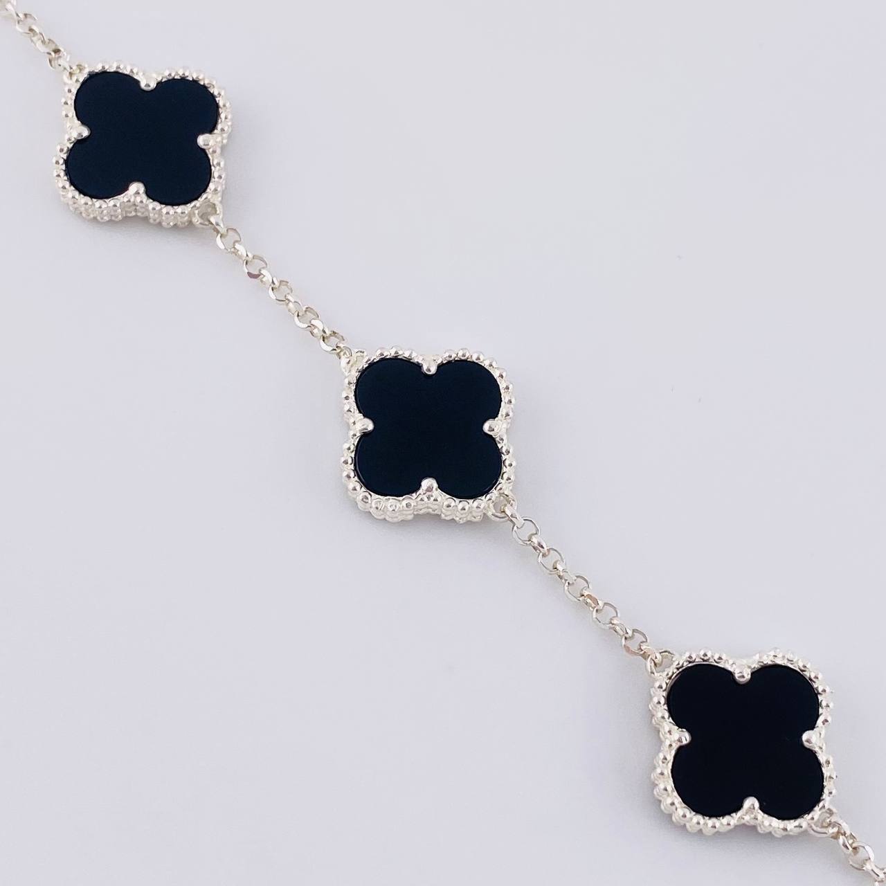Modular Classic Link Bracelet Clover 7g / 7 1/2 in - 6 3/4 in / 1.9mm Silver 925