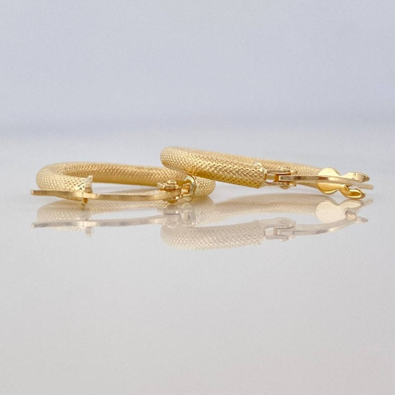 Candongas Tefi 1.2 g / 3/4 in Oro Amarillo 18K