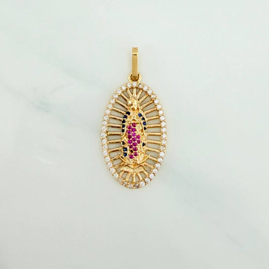 Dije Virgen De Guadalupe 3.55 g / 1 1/2 in Oro Amarillo 18K