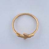 Airplane Ring 1.7gr / Size 6 / 18K Gold