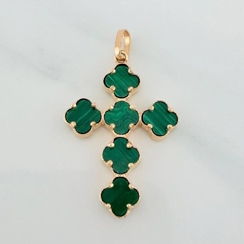 Dije Cruz Trebol 2.55gr / 1 1/2 in / Oro Amarillo Nac.Esp. 18K $