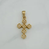 Dije Cruz Trebol 3.25 g / 1 1/4 in Oro Amarillo 18K