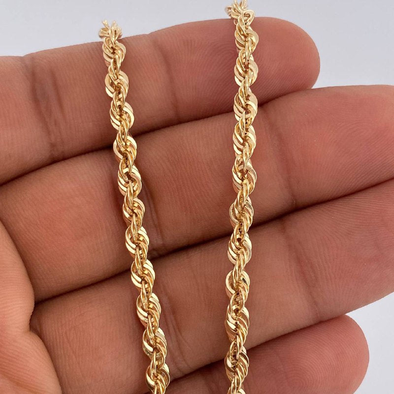 Cadena Lazo 6.3gr / 20 1/4 in / Oro Amarillo +3 14K Italy &