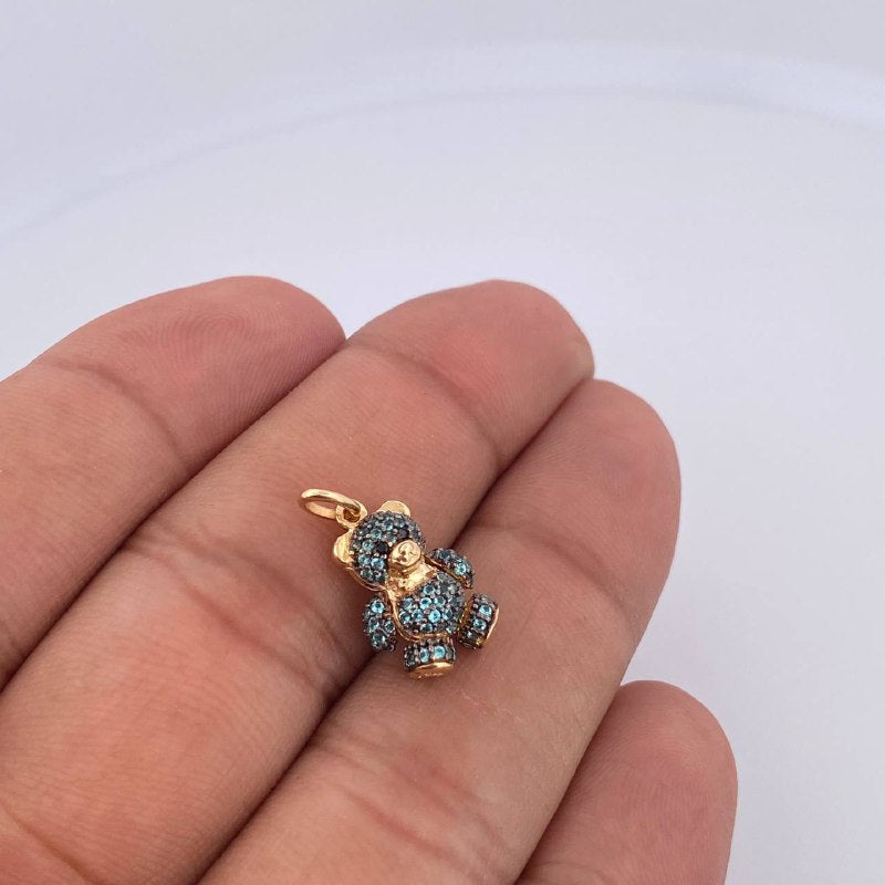 Articulated Bear Pendant 2.6gr / 2cm / 18K Gold &