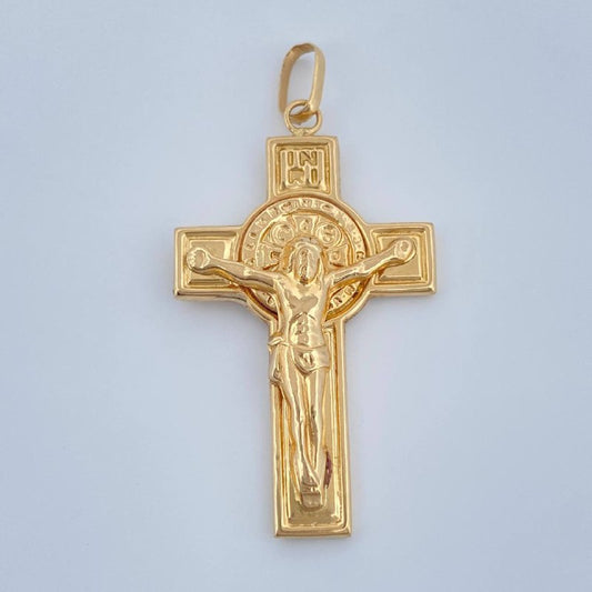 Pendant Cross Christ 2.65gr / 1 3/4 in / 18K Gold