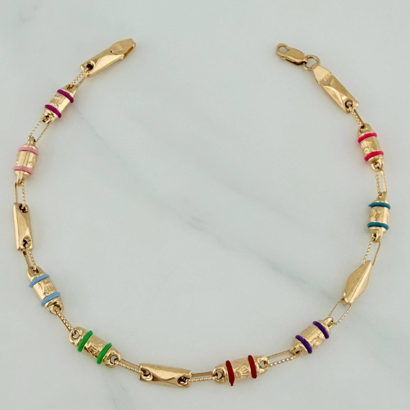 Pulso Rustico Corona 4.8 g / 8 1/4 in / 4 mm Oro Amarillo 18K