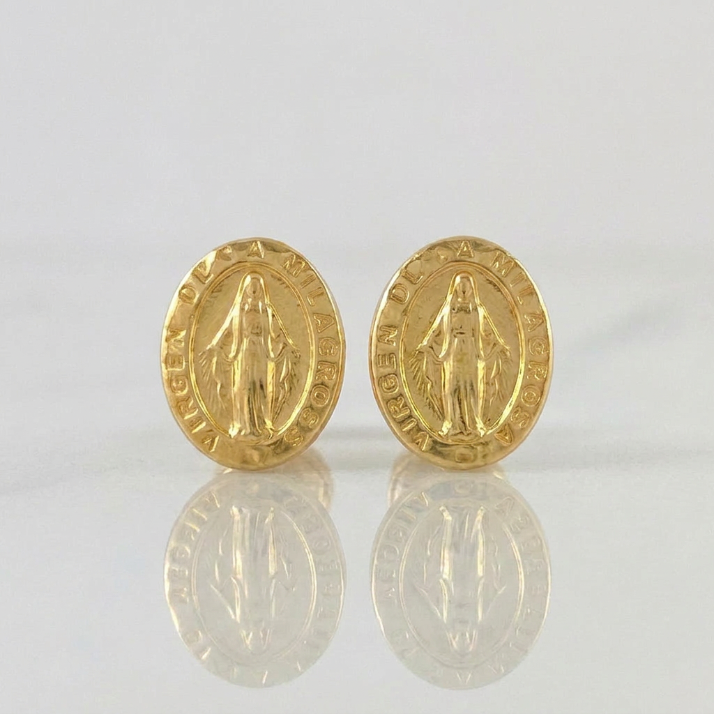 Topos Virgen Milagrosa 0.75 g / in / 8.05 mm Oro Amarillo 18K
