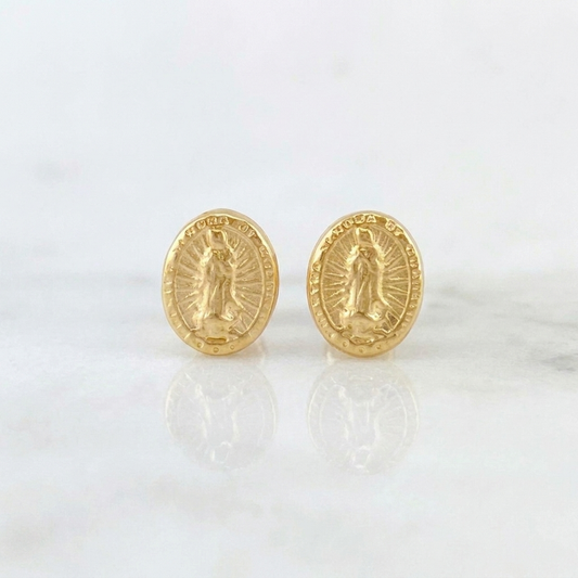 Topos Virgen de Guadalupe 0.6g / in / 6.7mm Oro Amarillo 18K