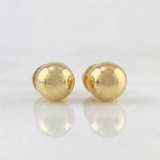Topos Bola Lisa 0.75 g / in / 7 mm Oro Amarillo 18K