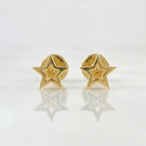 Topos Estrella Silueta 0.65g / in / 7mm Oro Amarillo 18K
