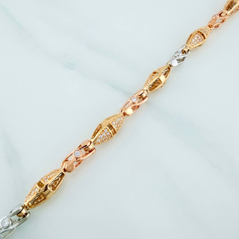 Pulso Rustico Dubai 16.65 g / 7 3/4 in / 5.8 mm Tres Oros 18K