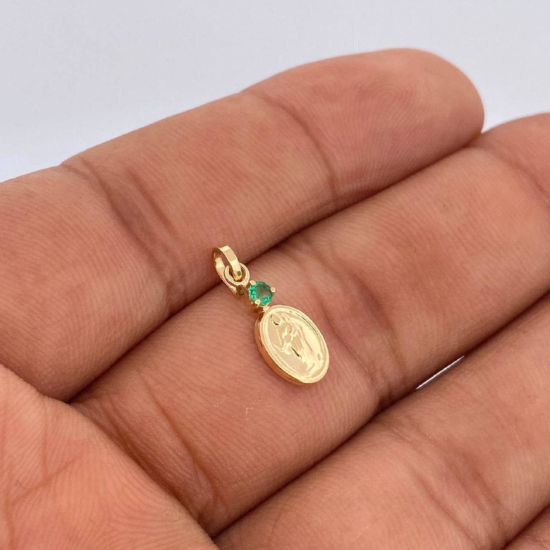 Dije Virgen Del Carmen 0.45gr / 3/4 in / Oro Amarillo 18K &