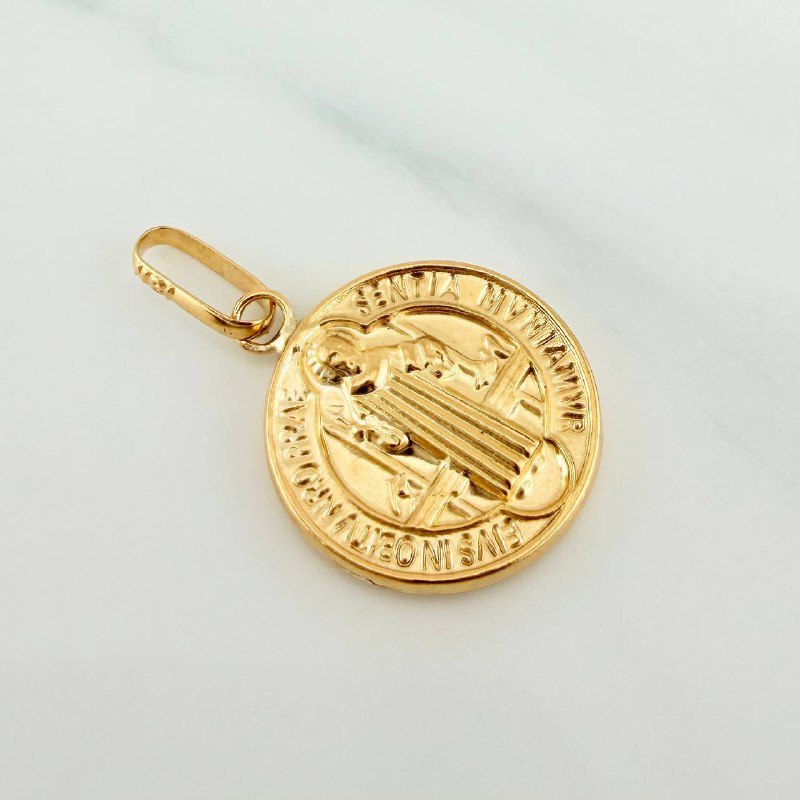 Dije San Benito 1.5 g / 1 in Oro Amarillo 18K