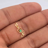 Rose Silhouette Pendant 0.45gr / 3/4 in / 18K Gold