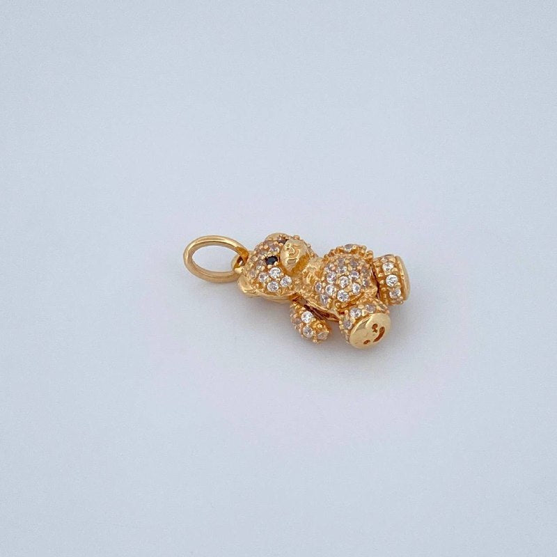 Dije Oso Articulado 2.6gr / 2cm / Oro Amarillo 18K $