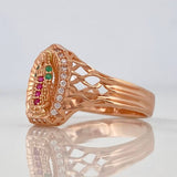 Anillo Virgen De Guadalupe 3.7 g / T8 3/4 Oro Rosa 18K
