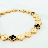 Clover Bracelet Diamond Cut 8.9 g / 7 in / 7.2 mm 18K Yellow Gold