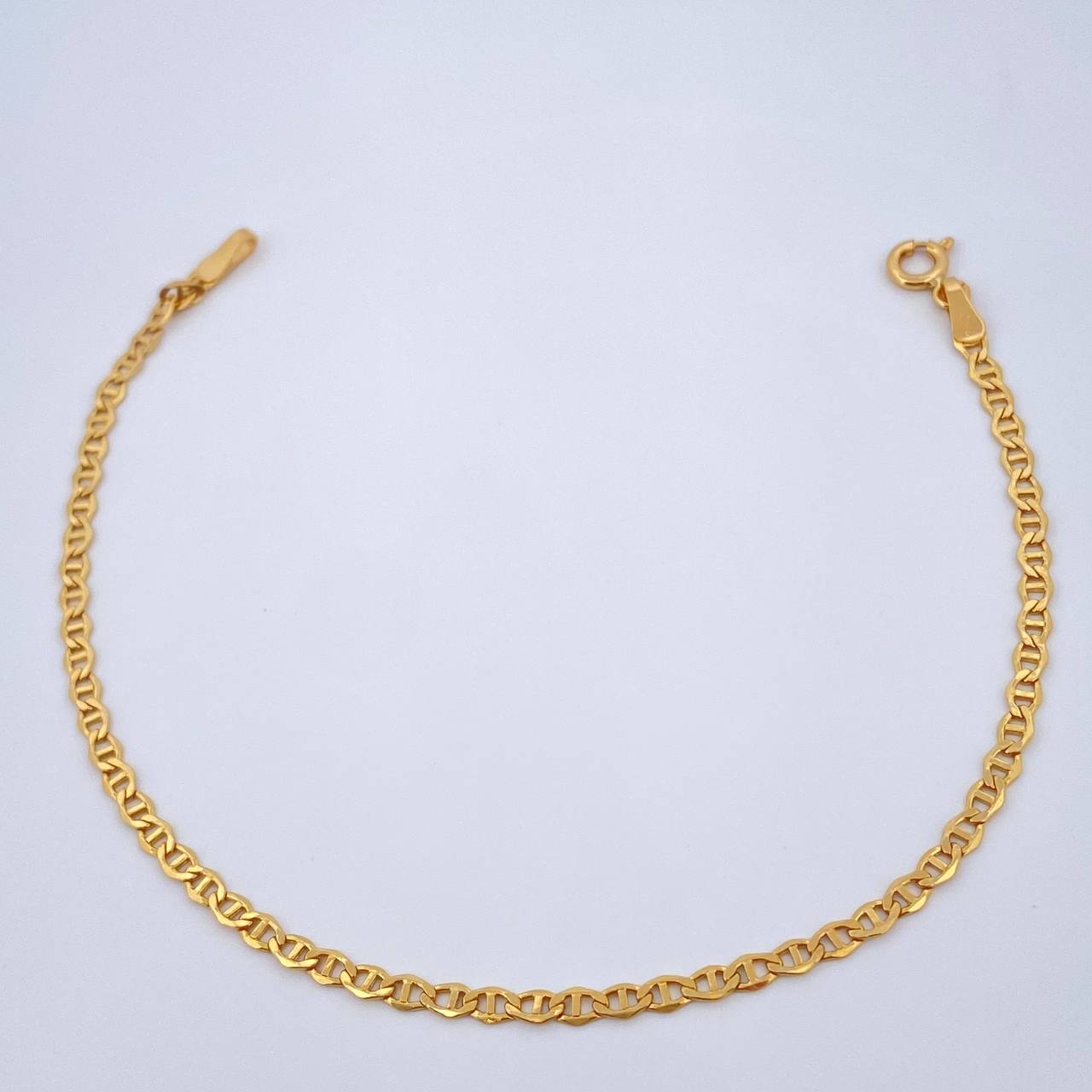 Flat Mariner Bracelet 1.2gr / 7 1/2 in / 18K Gold +3 $
