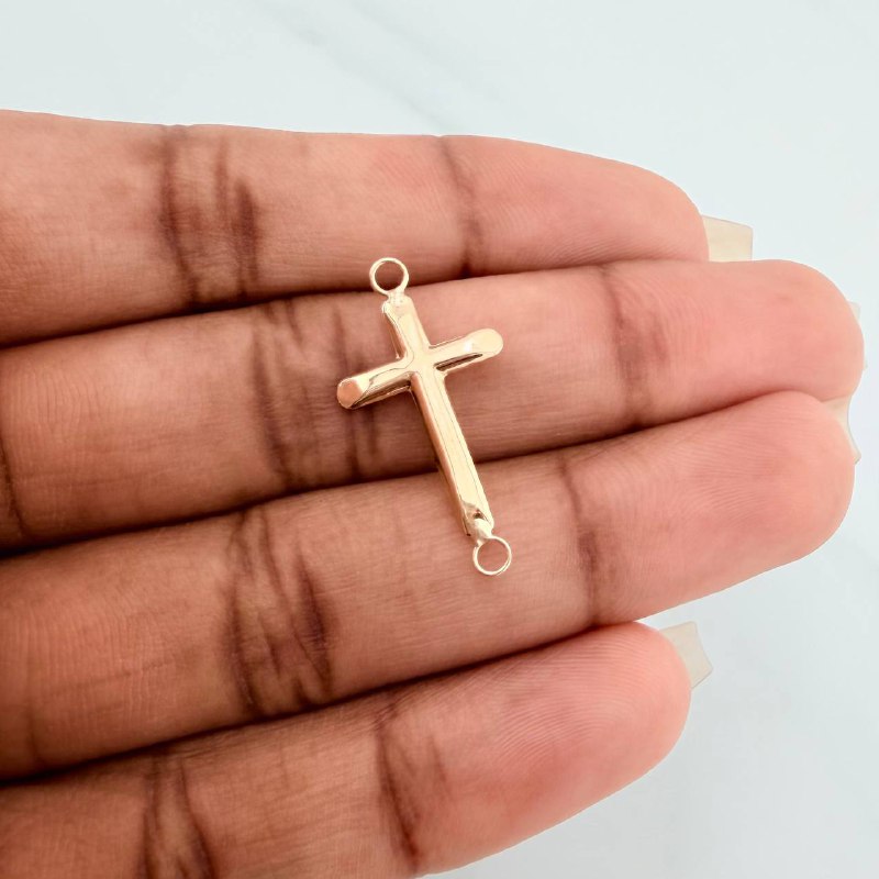 Charm Cross 0.55gr / 1 in / 18K Yellow Gold %