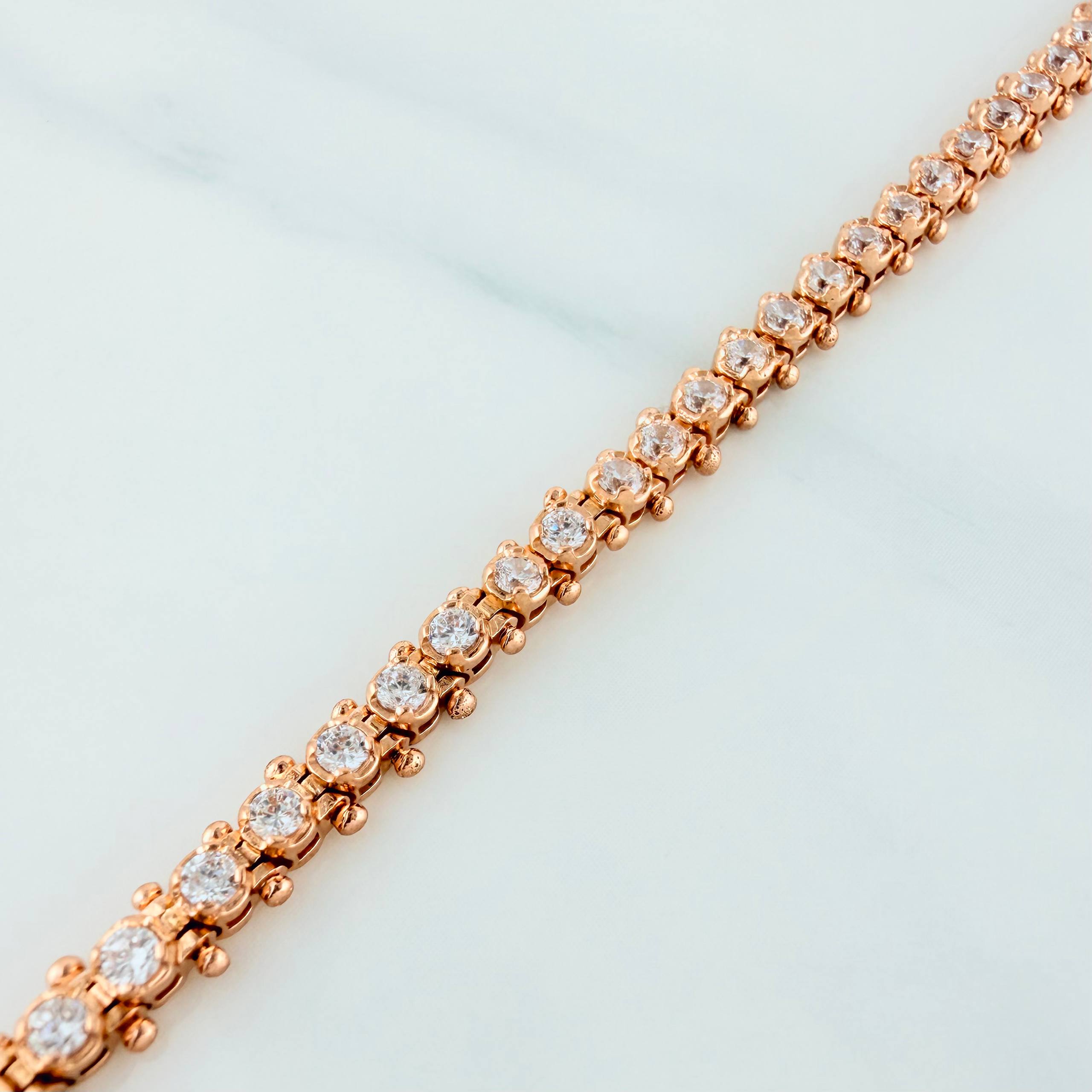 Pulso Tennis 10.45 g / 7 1/2 in / 4.3 mm Oro Rosa 18K