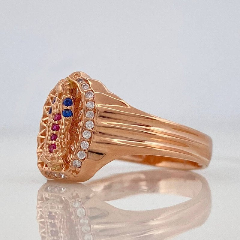 Our Lady of Guadalupe Ring 4.2 g / T8 3/4 18K Rose Gold