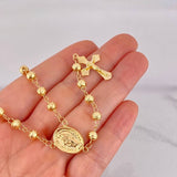 Rosario Virgen Milagrosa 13.7g /60 cm / 6mm Oro Amarillo 18K