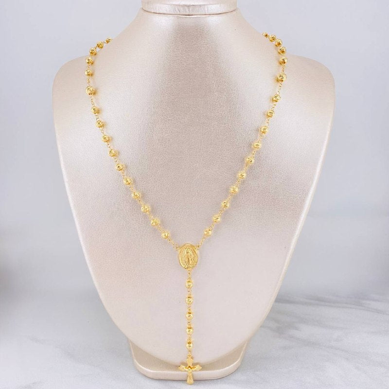 Rosario Virgen Milagrosa 13.7g /60 cm / 6mm Oro Amarillo 18K