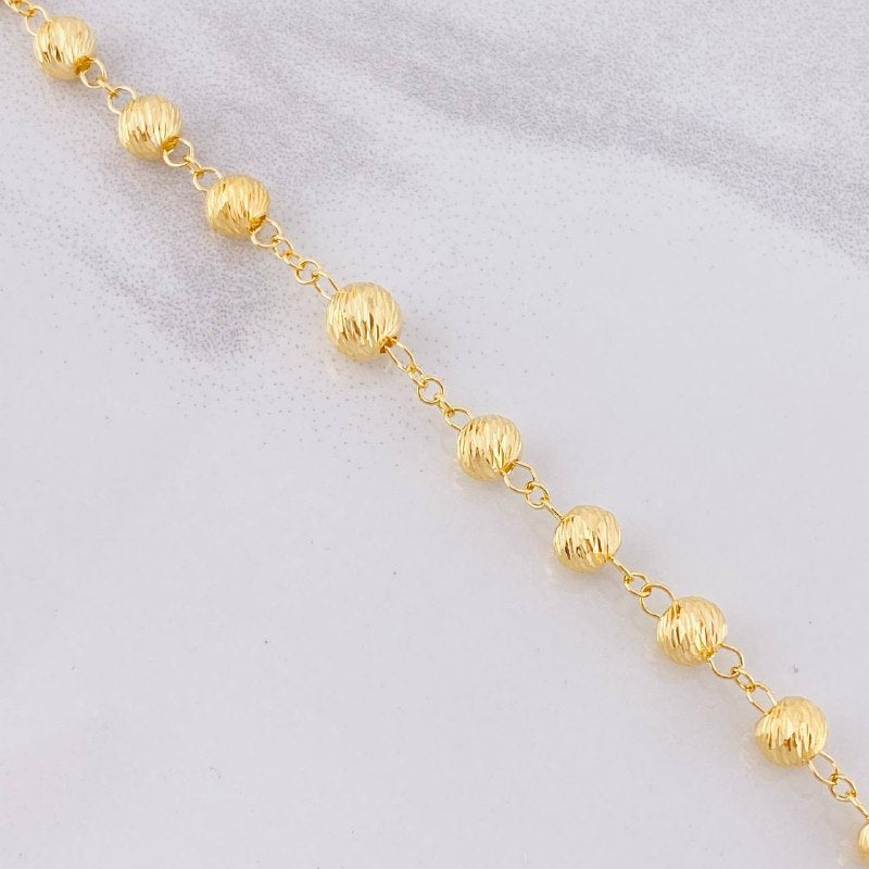 Rosario Virgen Milagrosa 23g / 26 in / 7mm Oro Amarillo 18K