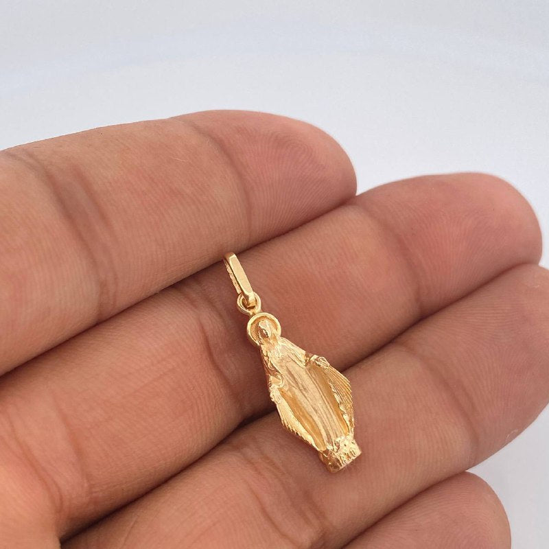 Dije Virgen Milagrosa 2.5gr / 1 1/4 in / Oro Amarillo 18K &