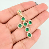 Dije Cruz Tupida 4.5 g / 1 1/2 in Oro Amarillo 18K