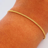 Franco Bracelet 1.65gr / 7.5in / 18K Gold +3 $
