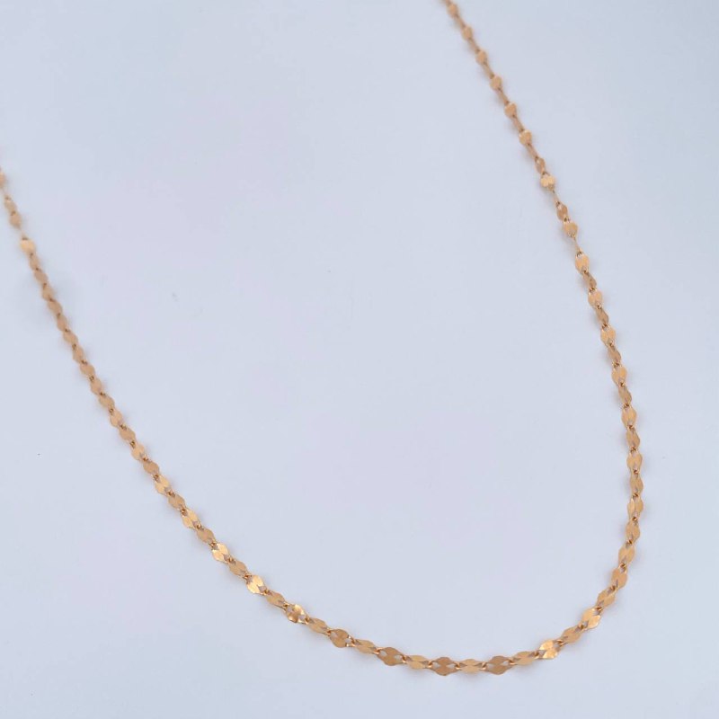 Mirror Flower Chain 0.9gr / 19.7in / 18K Gold +3 $