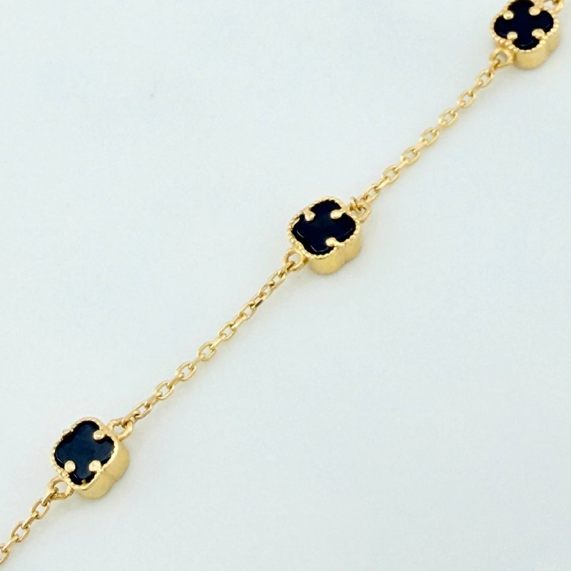 Clover Bracelet Classic Link 3.2 g / 8 1/2 in / 4.15 mm 18K Yellow Gold