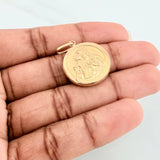 Pendant Virgen Del Carmen 2.2 g / 1 1/4 in Yellow Gold 18K