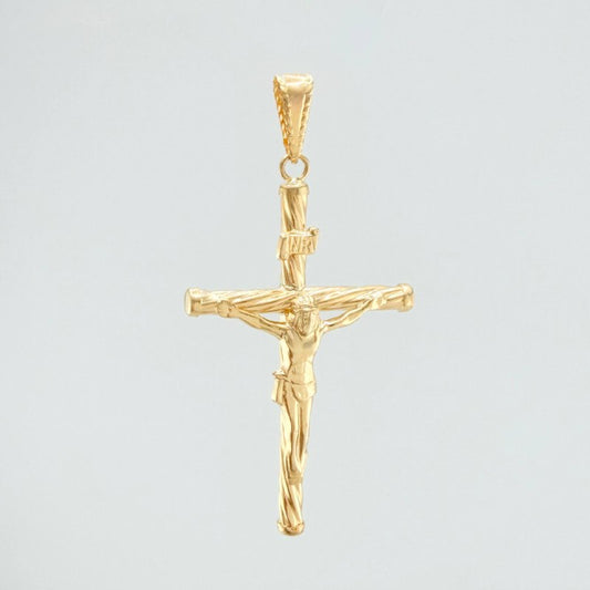 Dije Cruz Cristo 1.6 g / 2 in Oro Amarillo 18K!