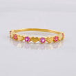 Interspersed Heart Ring 1.25g / T6 Yellow Gold 18K