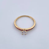 Solitaire Ring Churumbela 1.5gr / Size 5 1/4 / 18K Gold &