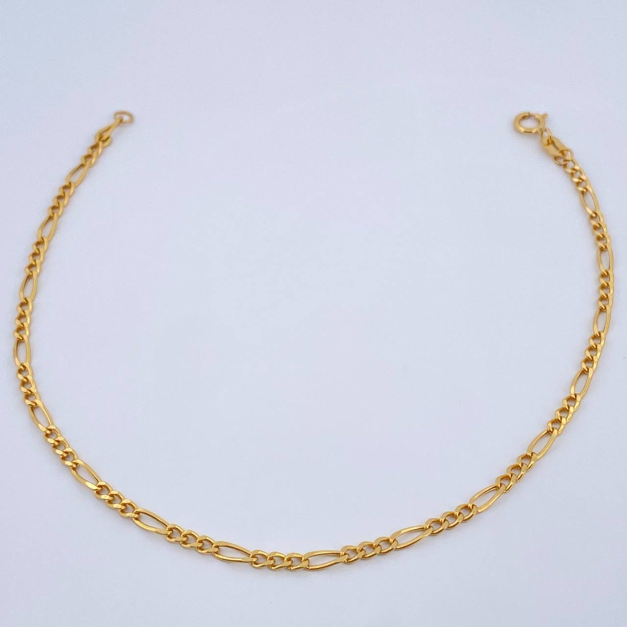 Figaro Bracelet 1.2gr / 7 3/4 in / 18K Gold +1 $