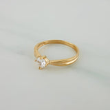 Anillo Solitario 1.5gr / T5 3/4 / 3/4 in / Oro Amarillo 18K $