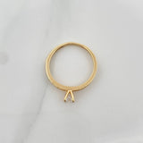 Anillo Solitario Churumbela 1.5gr / T6 / 1 in / Oro Amarillo 18K $