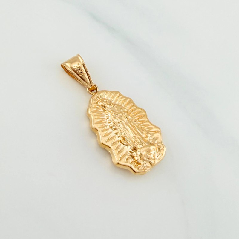 Dije Virgen De Guadalupe 1.75 g / 1 1/4 in Oro Amarillo 18K