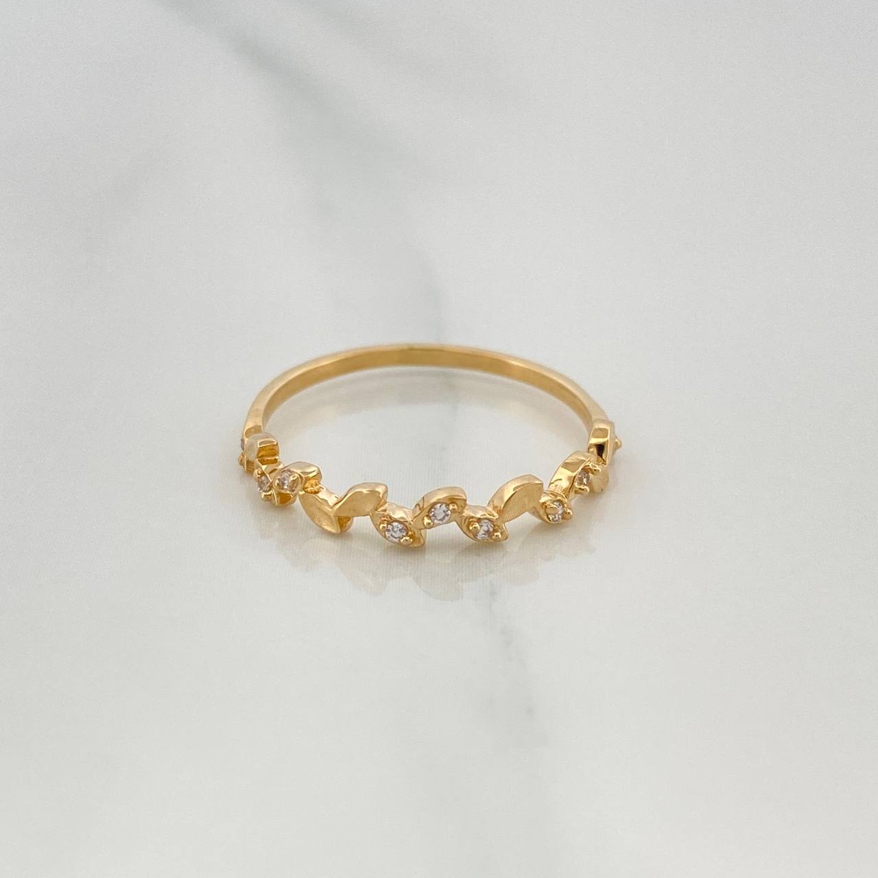 Leaf Ring 1.25 g / T6 3/4 Yellow Gold 18K