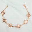 Clover Bracelet Classic Link 10 g / 7 3/4 in / 1 mm 18K Rose Gold