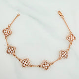 Clover Bracelet Classic Link 10 g / 7 3/4 in / 1 mm 18K Rose Gold