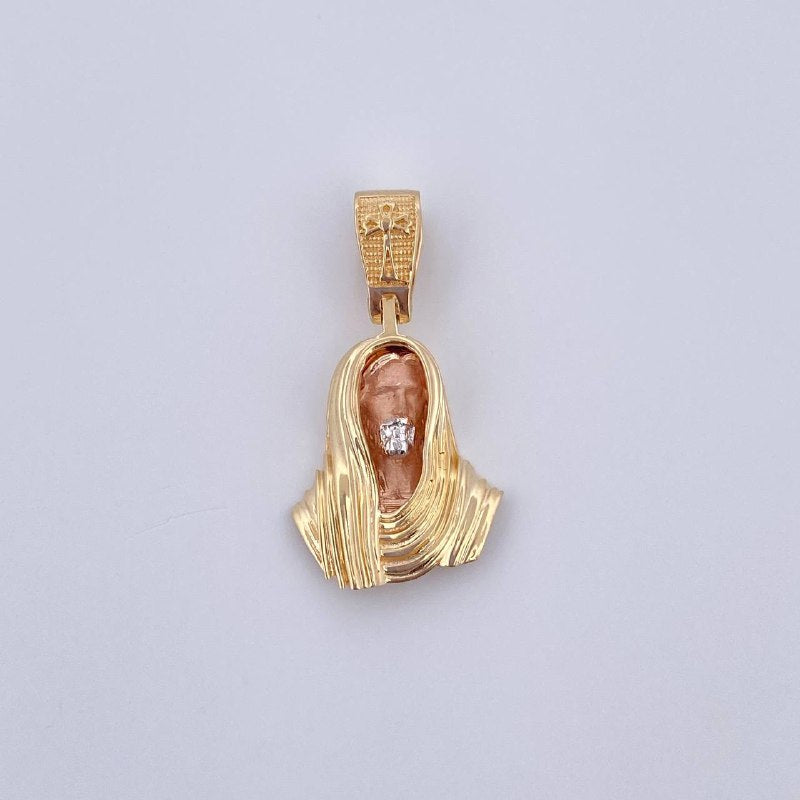 Pendant Christ Face 3.4gr / 2.8cm (1.1in) / 18K Gold &